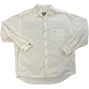 VTG 1997 Planet Mars M&M’s Button Down Shirt Mens L White 90s